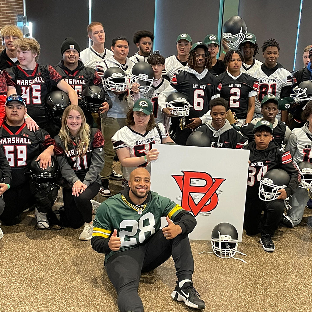 VIDEO: Packers, AJ Dillon Surprise High School Football Teams With New Xenith Helmets