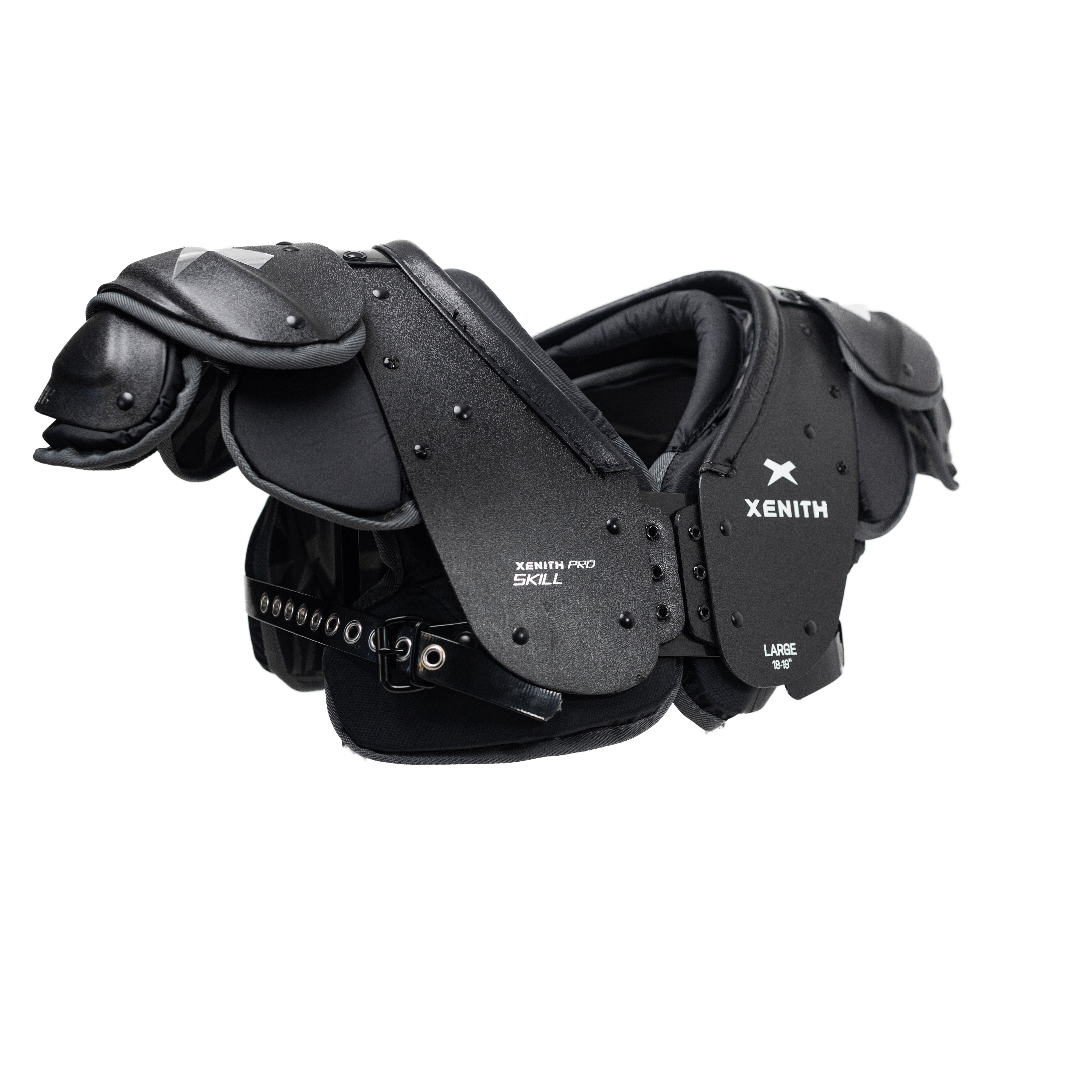 Black Xenith Pro Skill shoulder pad from the side #style_Skill