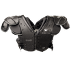 Black Xenith Pro All Purpose Shoulder Pads from the front #style_all purpose