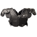 Black Xenith Pro All Purpose Shoulder Pads from the front #style_all purpose