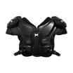 model::v2 | Black Velocity 2 shoulder pads from front.