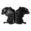 Black Velocity Pro Light shoulder pads from front.