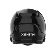 #Color_black/black, facemask::xrs-21x | Shadow football helmet with black shell and black XRS-21X facemask from rear.