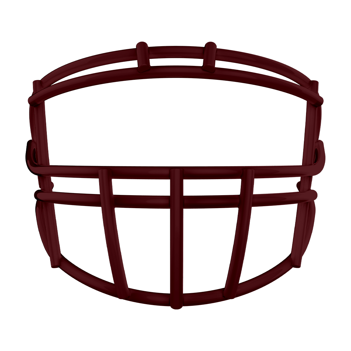 Color::maroon | Maroon XRS-22X face mask for football helmet.