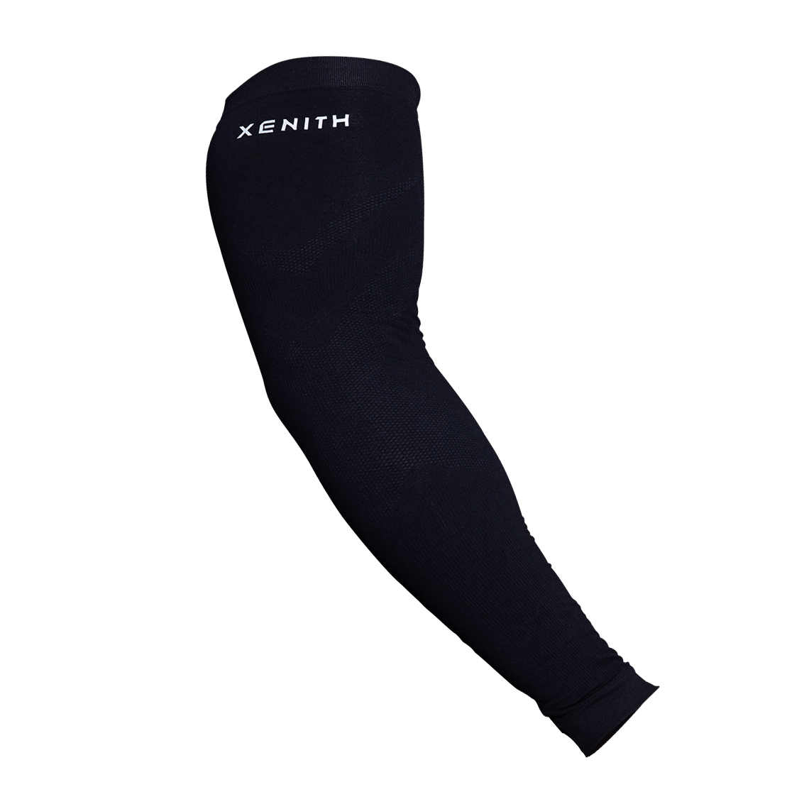 Color::black | Outer view of black Xenith compression sleeve.