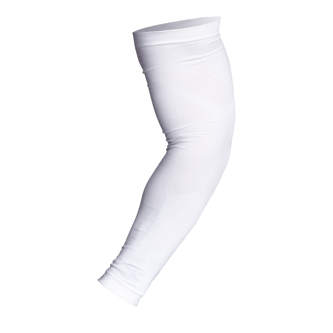 Color::white | Inner view of white Xenith compression sleeve.