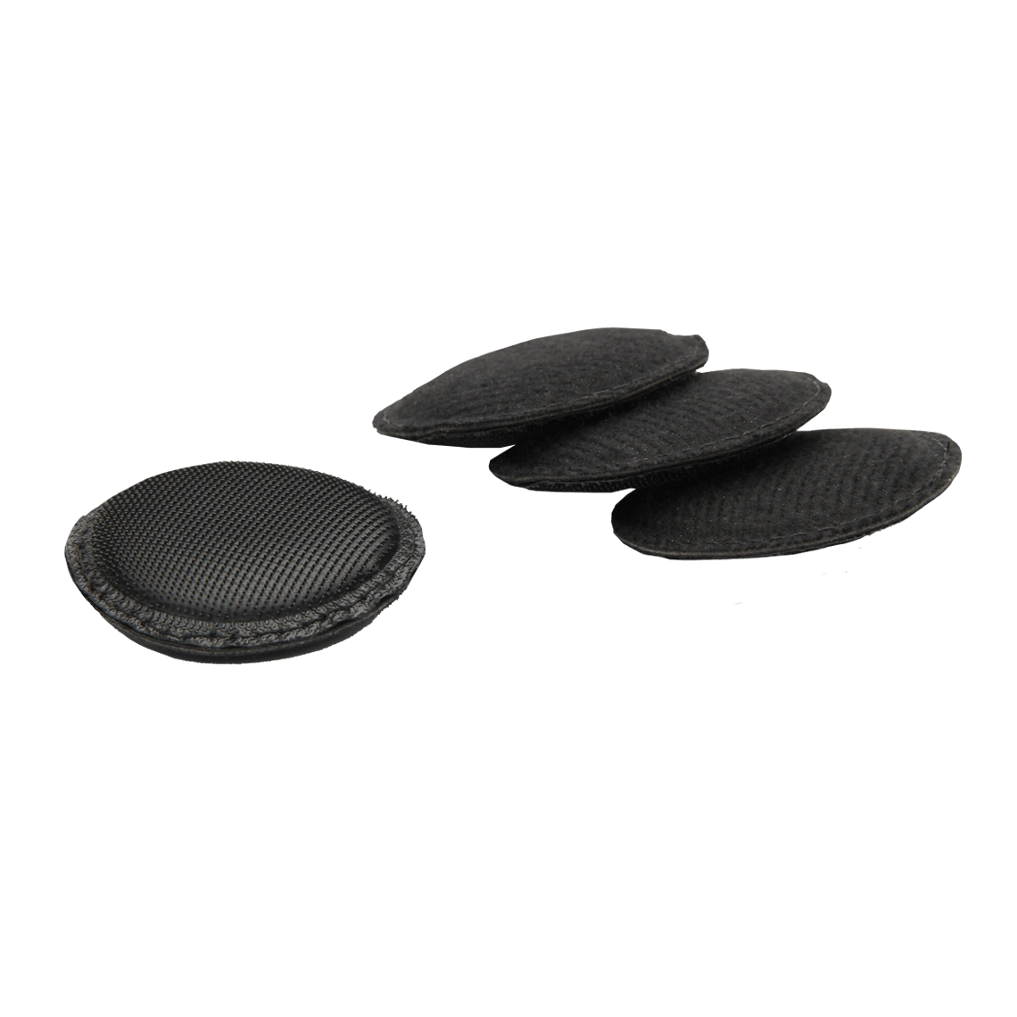 Black snug sizing pads for football helmets.