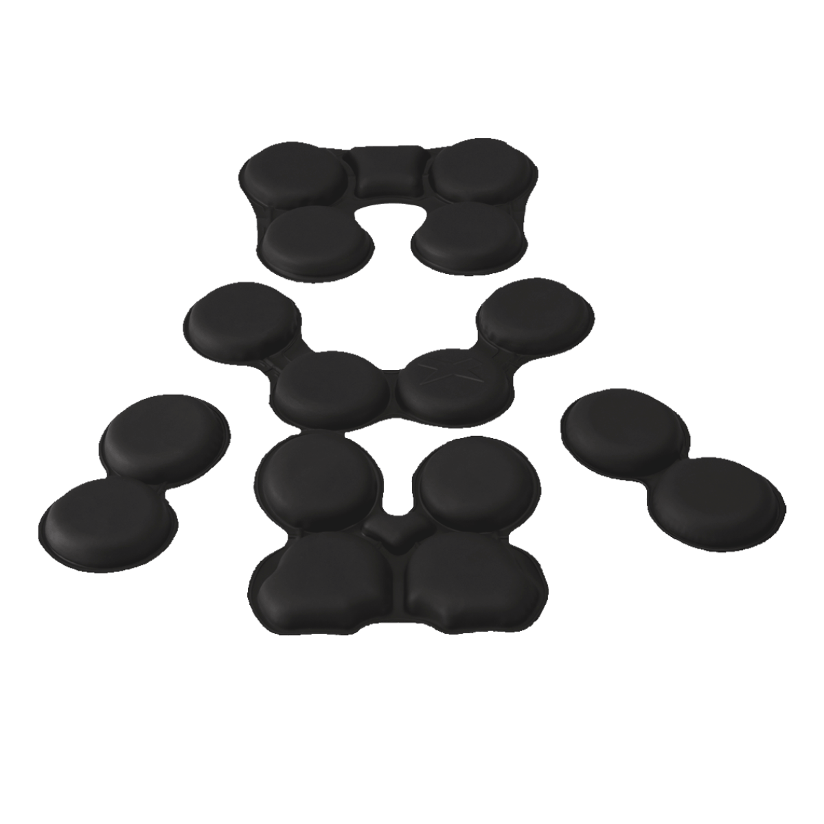 Black X2E + / X2E comfort pads for football helmets.