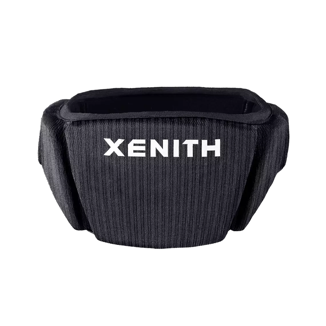 Black Xenith loop non-tackle headgear from front.