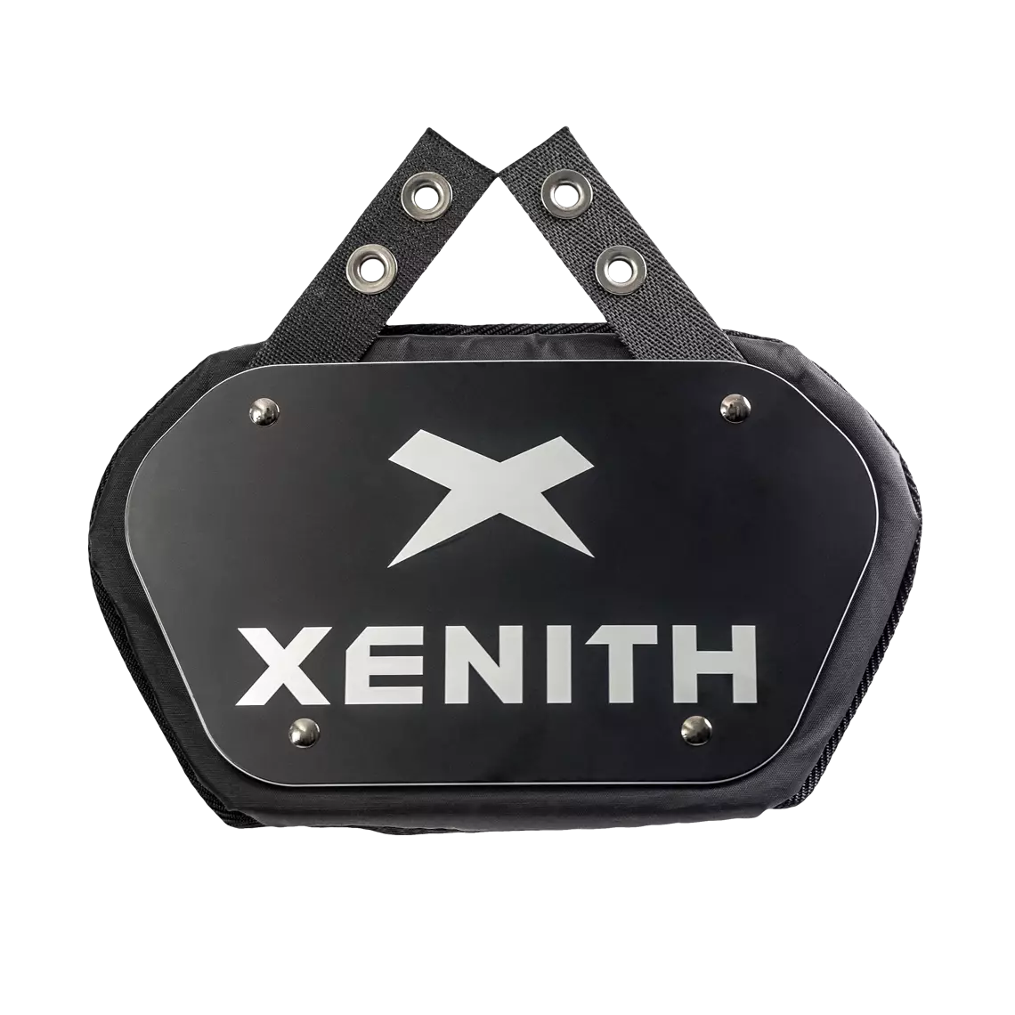 Front view of Black Xenith Elite Backplate.