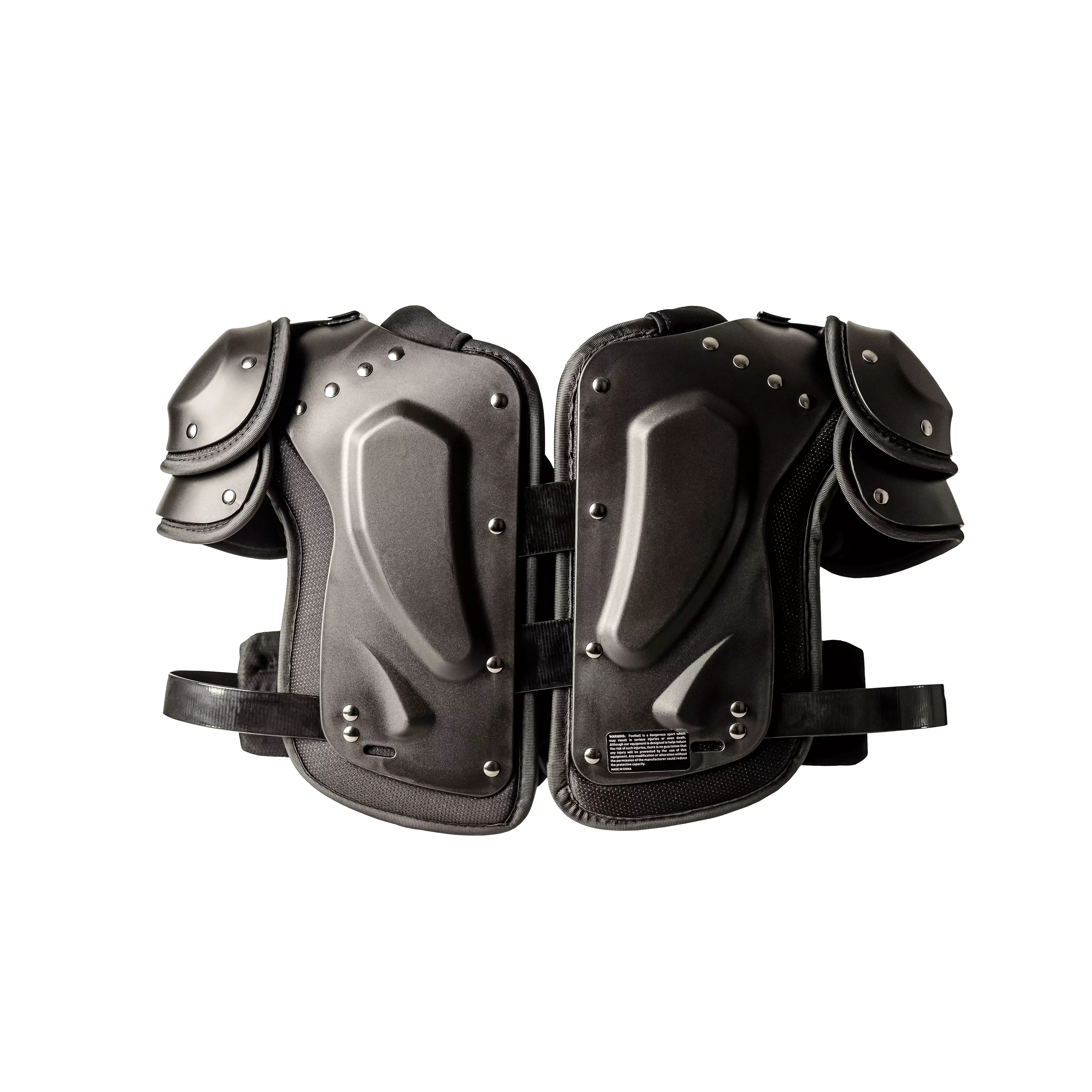 Backside view of Xenith Flyte 2 football shoulder pads.