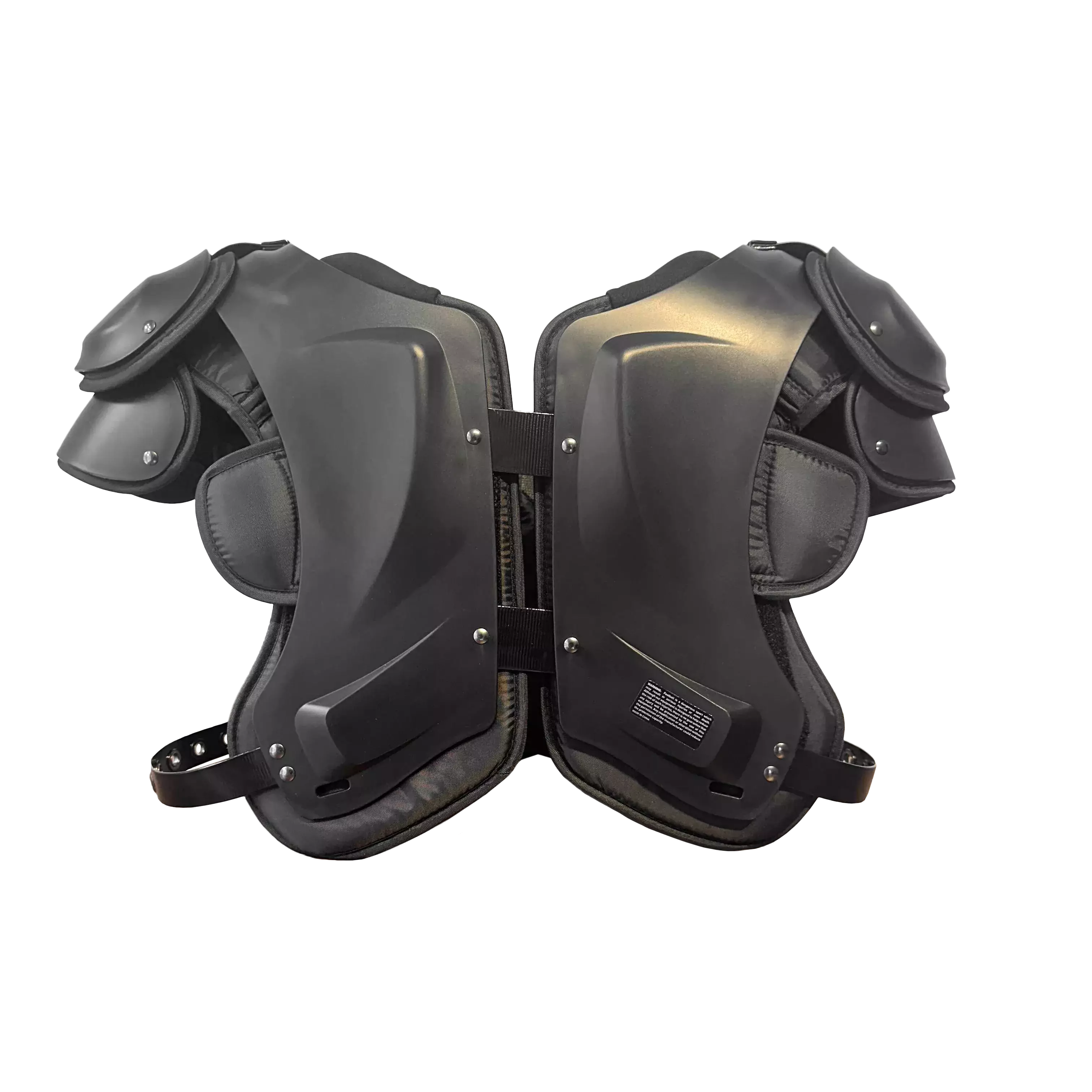 Backside view of Velocity 2 football shoulder pads.