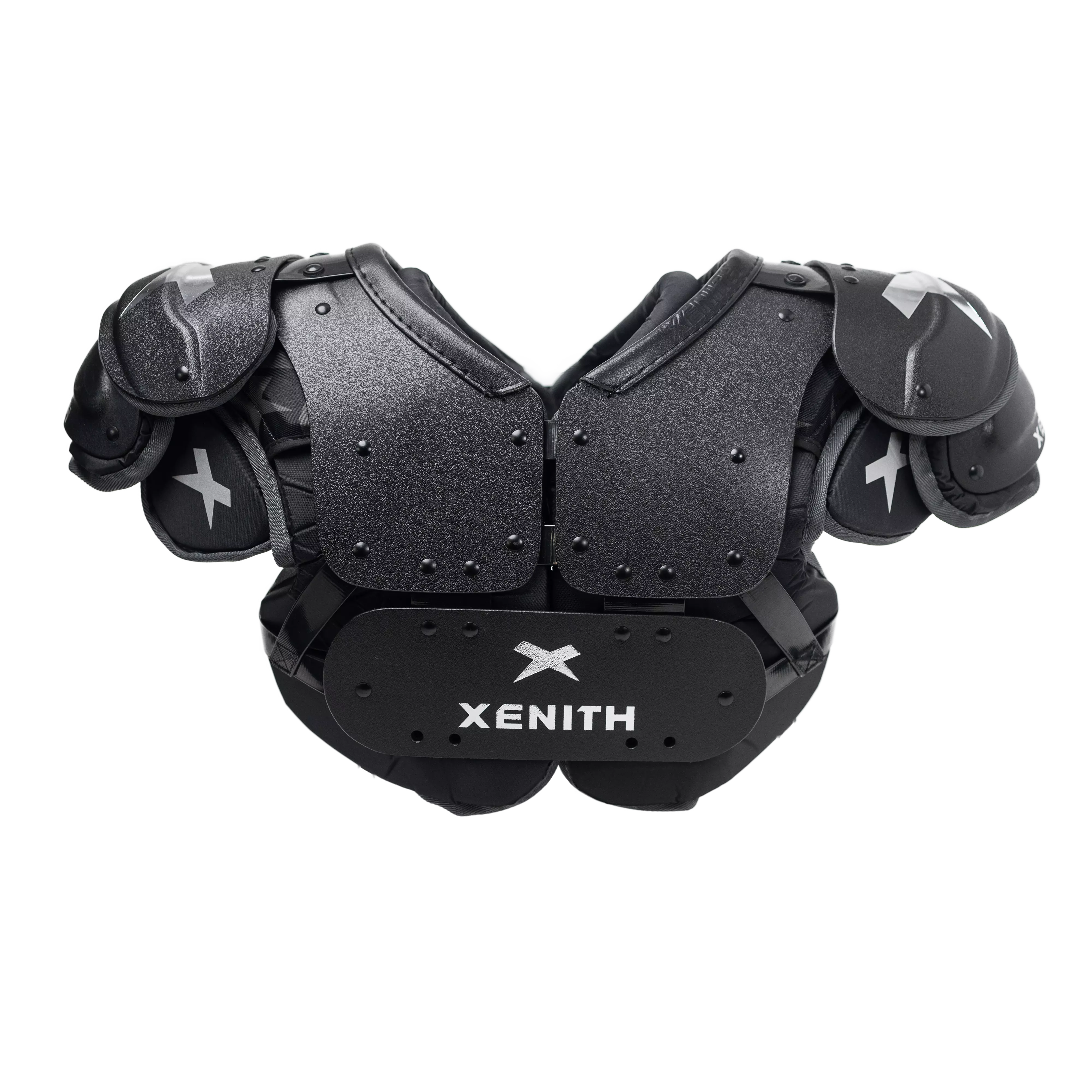 Backside view of Xenith Pro Skill shoulder pads.